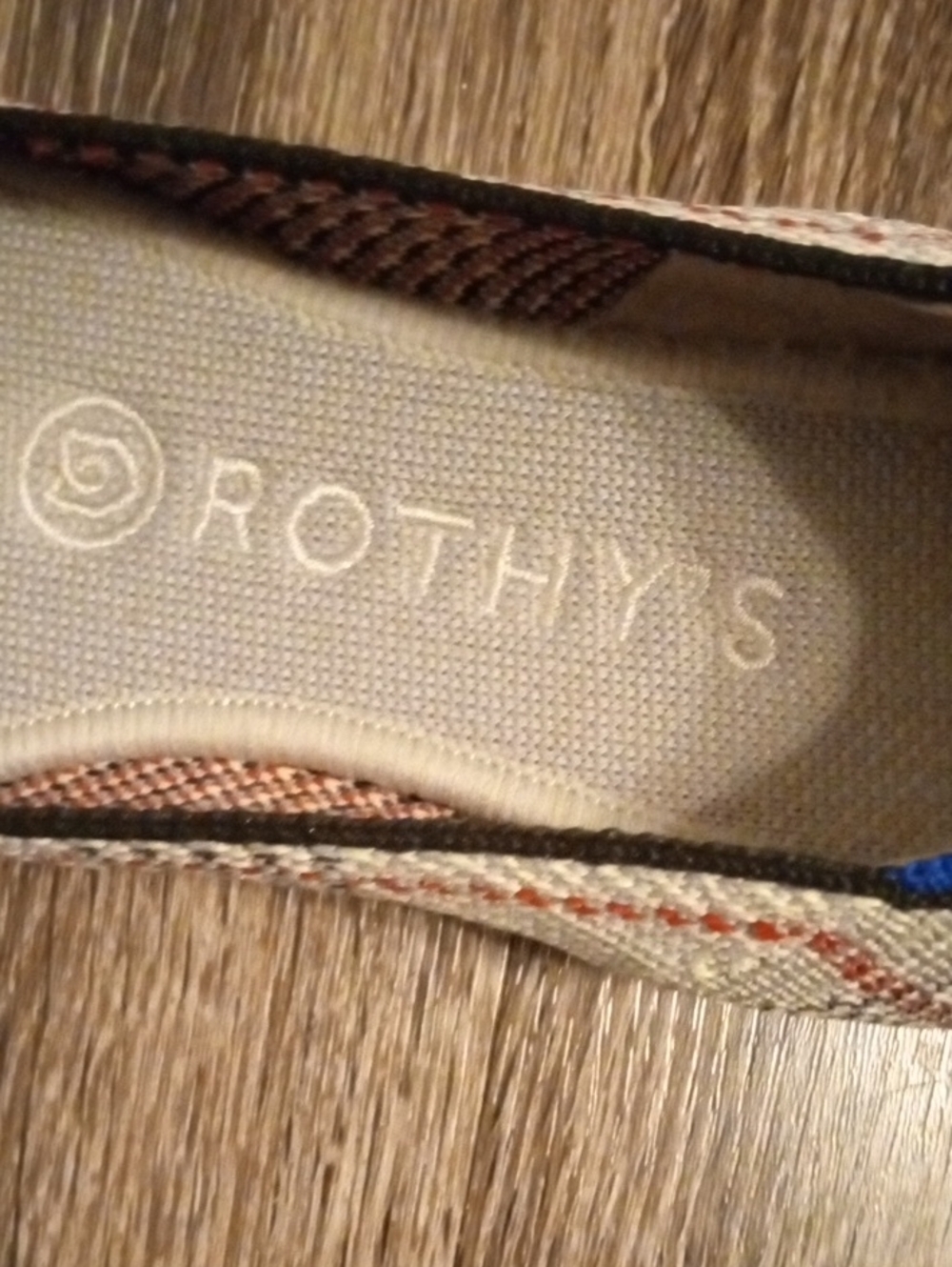 Rothy's Beige and Glen Plaid Knit Ballet Flats - Picture 9 of 9